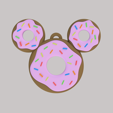 mickey mouse doughnut ornament birthday head christmas tree disney present donut 3d print model - Mito3D