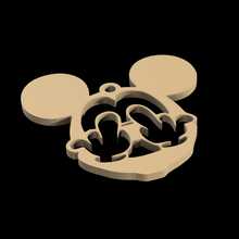 Mickey ratón arete 3d print model - Mito3D