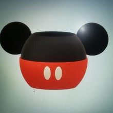 mickey Maus Blumentopf Bleistift Pflanze Disney Kamerad Sukkulenten Topf Becher 3d print model - Mito3D