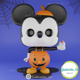 Topolino topo funko pop Halloween disney arte giocattolo giocattoli decorazione 3d print model - Mito3D
