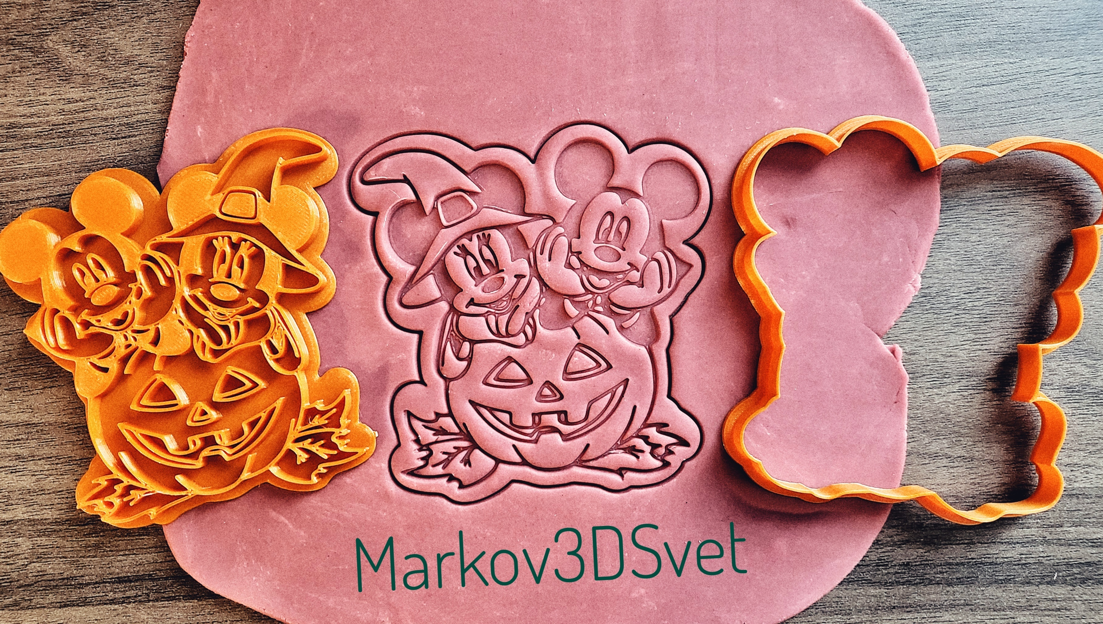Topolino topo Halloween biscotto taglierina cookiecutter 3D print model - Mito3D