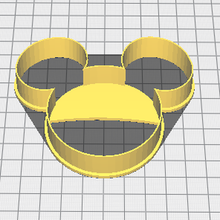 Mickey ratón cabeza Galleta cortador horneando Cocinando pla utensilios 3 d impresión fondant 3d print model - Mito3D