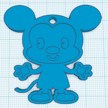 mickey mouse chaveiro vários anel de chave 3d print model - Mito3D