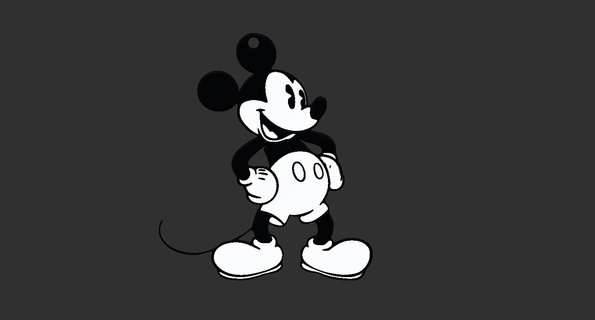 mickey Maus Schlüsselbund Disney 3d print model - Mito3D