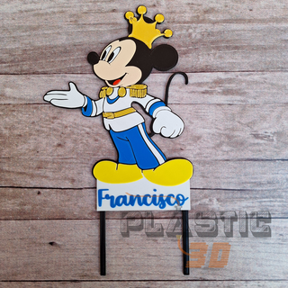 Mickey ratón Rey sombrero copa Arte pastel Pastelería tienda Mouse 3d print model - Mito3D
