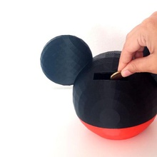 mickey mouse money box home 3d print model - Mito3D