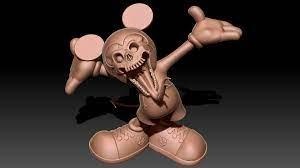 mickey rato monstro 3d print model - Mito3D