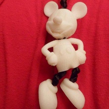 mickey mouse necklace fashion neclace figure disney 3d print model - Mito3D