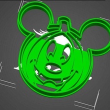 mickey mouse pumpkin cookie cutter halloween 3d print model - Mito3D