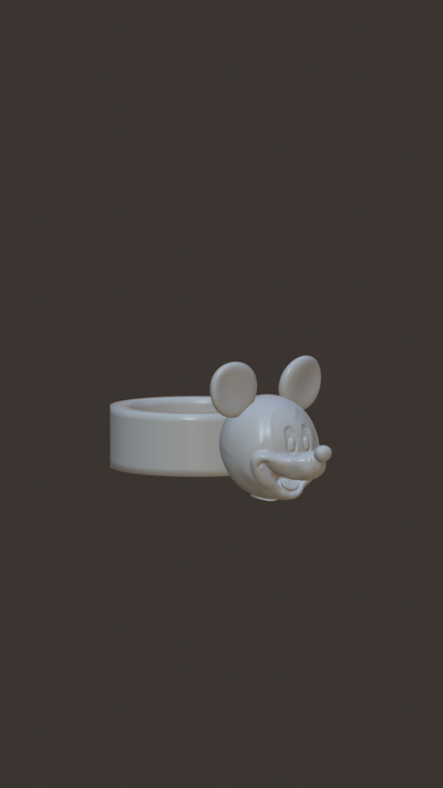 mickey mouse ring jewelry disney 3d print model - Mito3D