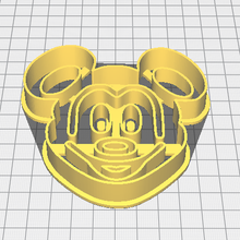 Mickey ratón gofre Galleta cortador cabeza horneando Cocinando pla utensilios 3 d impresión fondant 3d print model - Mito3D