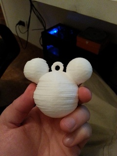 Mickey ratón Navidad ornamento disney decoración deco hogar casa 3d print model - Mito3D
