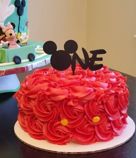 Mickey pastel sombrero copa toppers Galleta cortador ratón cumpleaños aplastar 3d print model - Mito3D
