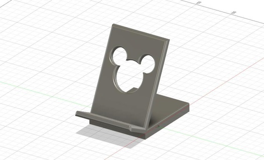 mickey Telefon Stand Disney 3d print model - Mito3D