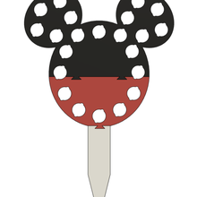 Mickey piksel Çubuk xlights lolipop ışık göstermek 3d print model - Mito3D