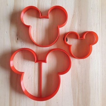 mickey silhouette set - cookie cutter disney clay fondat cold porcenala hand gourmet 3d print model - Mito3D