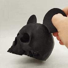 mickey skull art disney mouse minnie stl printable print domos3d 3d print model - Mito3D