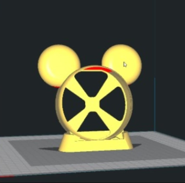 mickey Unterstützung Google Zuhause Haus 3d Disney Home 3D print model - Mito3D