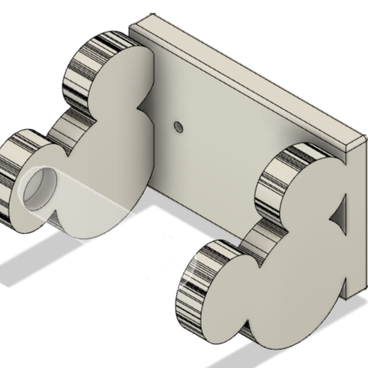 Mickey tuvalet kağıt Kulp destek banyo Disney 3D print model - Mito3D