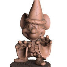 Mickey mago stl 3d imprimible ratón minnie niño walt disney caricaturas disneyland estatua miniatura scrooge Mcduck Plutón Donald valle chip 3d print model - Mito3D