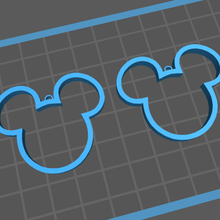 micky ratón pendientes regalo disney niños 3d print model - Mito3D