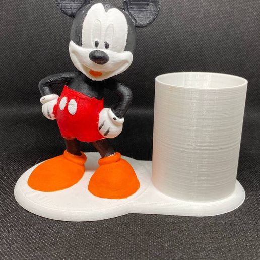 micky Maus Stift Halter Unterstützung 3D print model - Mito3D