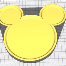 micky ratón plato 3d print model - Mito3D