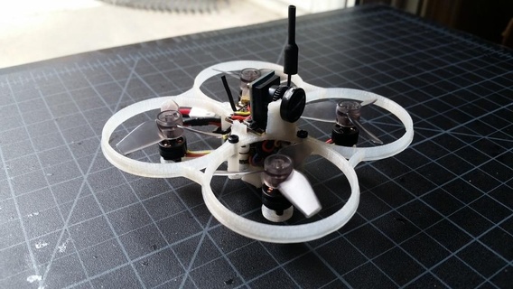 mikro 64 nano ışık 64mm fpv Quadcopter dörtlü küçük haykırmak hobi 3d print model - Mito3D