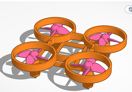 micro drone châssis drone 3d print model - Mito3D