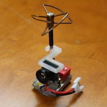 micro fpv de la antena placa soporte tapa del objetivo bricolaje gadget 3d print model - Mito3D