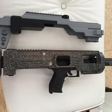 micro pdw de airsoft conversão vários carabina pistola cobertura desporto ao ar livre 3d print model - Mito3D
