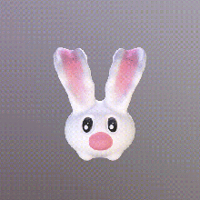 micro coniglio arte giocattolo animale modello 3d print model - Mito3D