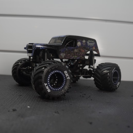 micro rc sólido eixo monstro caminhão gadget ftrc fulltrrottlerc 3D print model - Mito3D
