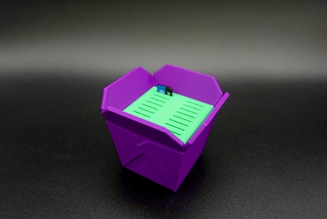 micro sd card holder mini chinese takeout box 3d print model - Mito3D