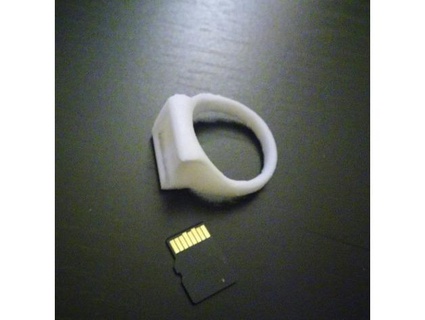 micro sd ring decoder gifts card 3d print model - Mito3D