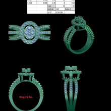 micro setting ring jewelry 3d print model - Mito3D