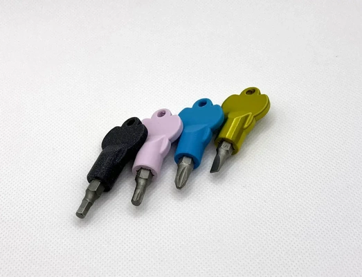 micro tiny magnetic bit holder tools mini magnet keychain screw tools screwdriver work philips neodymium 6x2 3d print model - Mito3D