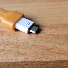 micro USB cable protector 3d print model - Mito3D
