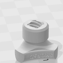 micro z-axis lead screw control knob 3d print model - Mito3D