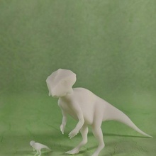 microceratops graciliceratops standing dinosaur jurassic park sculpture cretaceous 3d print model - Mito3D