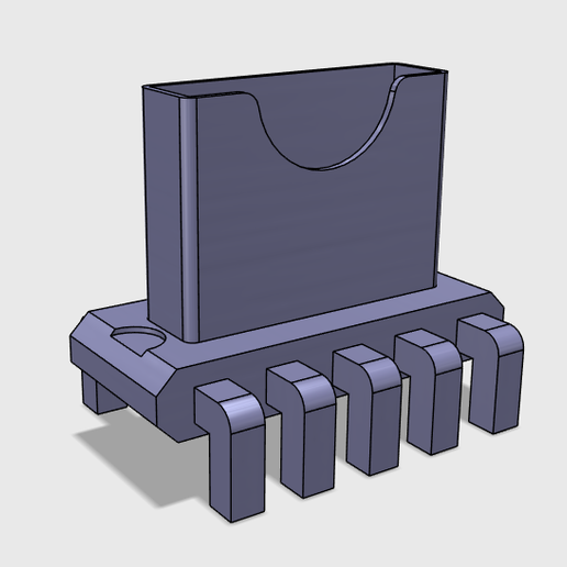 microcontroller card holder gadget office 3D print model - Mito3D