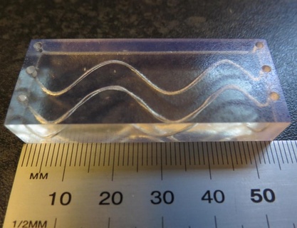 microfluidique canaux laboratoire puce science apprentissage 3d print model - Mito3D