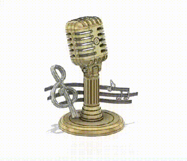 microfono troféu microfone prêmio cantor 3d print model - Mito3D