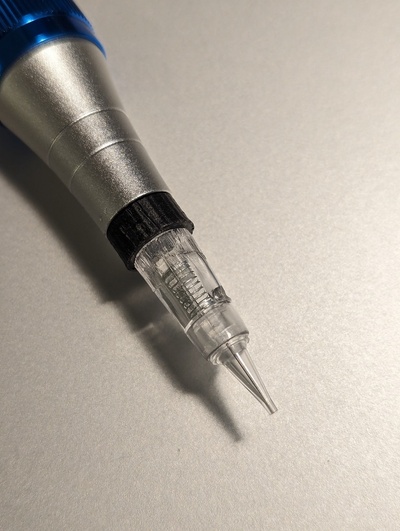 microneedling pen tattoo needle adapter 10mm to 8mm needling cosmetics beauty skincare health dermapen derma functional print 3d print model - Mito3D
