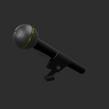 microphone hobby mic low poly 3d print model - Mito3D