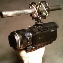 micrófono de suspensión la cámara zapato base trípode gadget brazo dslr zapata el del descarga monte micrófonos cañón 3d print model - Mito3D