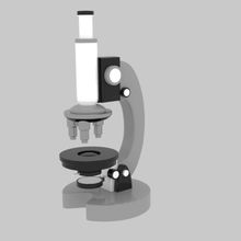 microscopio strumento attrezzature obiettivo periscopio la fotocamera tecnologia dispositivo farmacia di laboratorio lab lo scienziato scienza macro ambito applicazione micro 3d print model - Mito3D