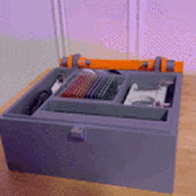 microscopio accessorio scatola attrezzo scienza portatile contenitore diapositiva formazione scolastica stelo vapore scuola cerniere coperchio scienziato 3d print model - Mito3D