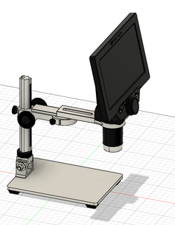 microscope g1200 glissière 3d impression 3d print model - Mito3D