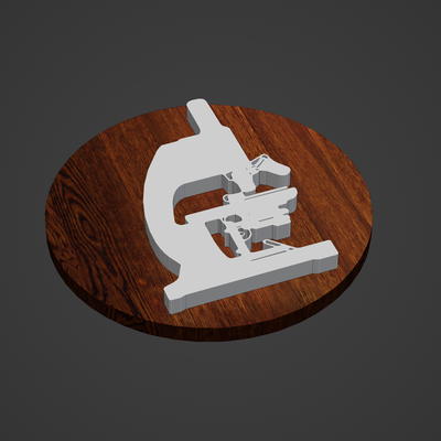 mikroskop medaillon anhänger ring tier frau band diamant cnc drucken broschen abzeichen 3d print model - Mito3D